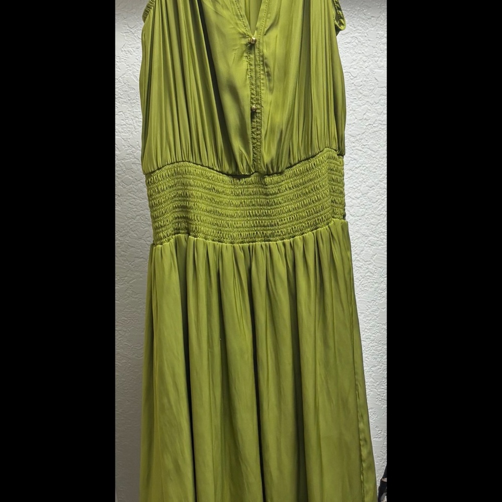 Elie Tahari Olive Green Maxi Dress